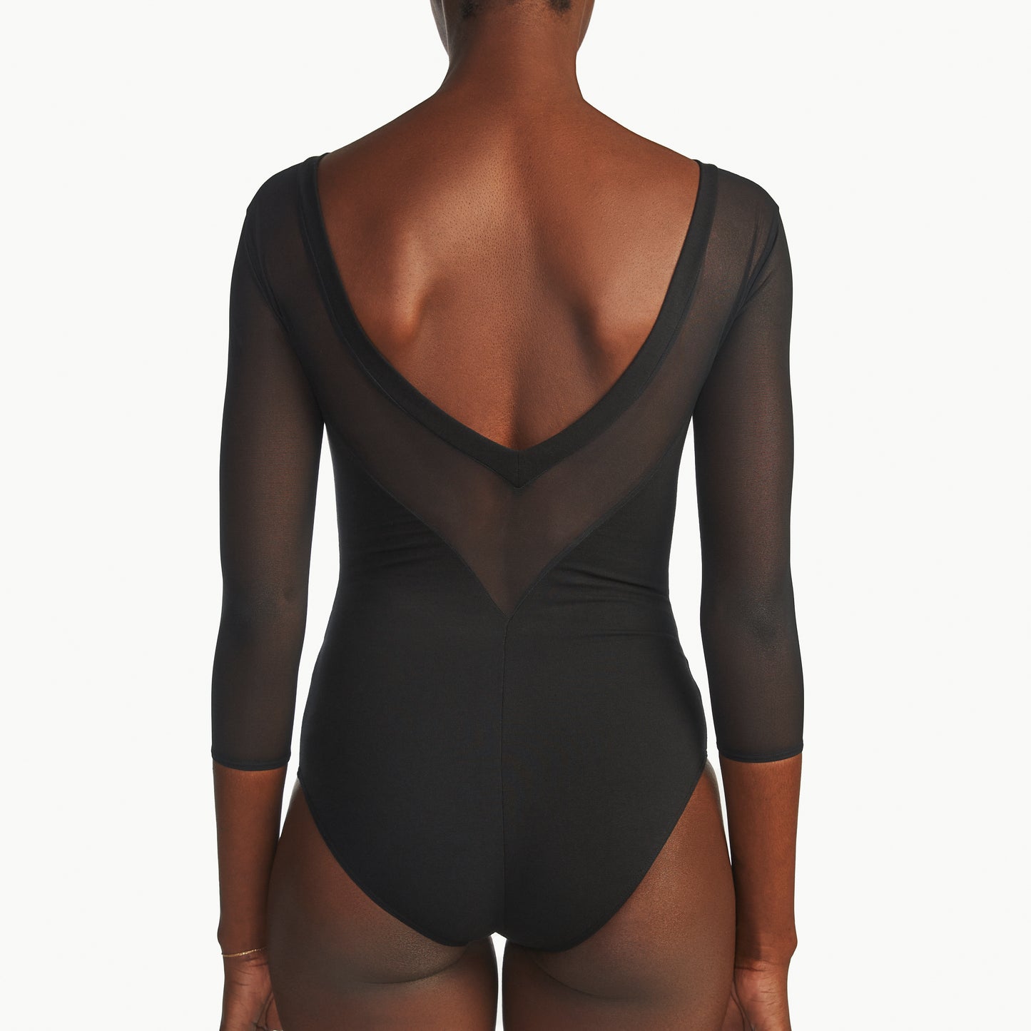 MESH 3/4 SLEEVE LEOTARD