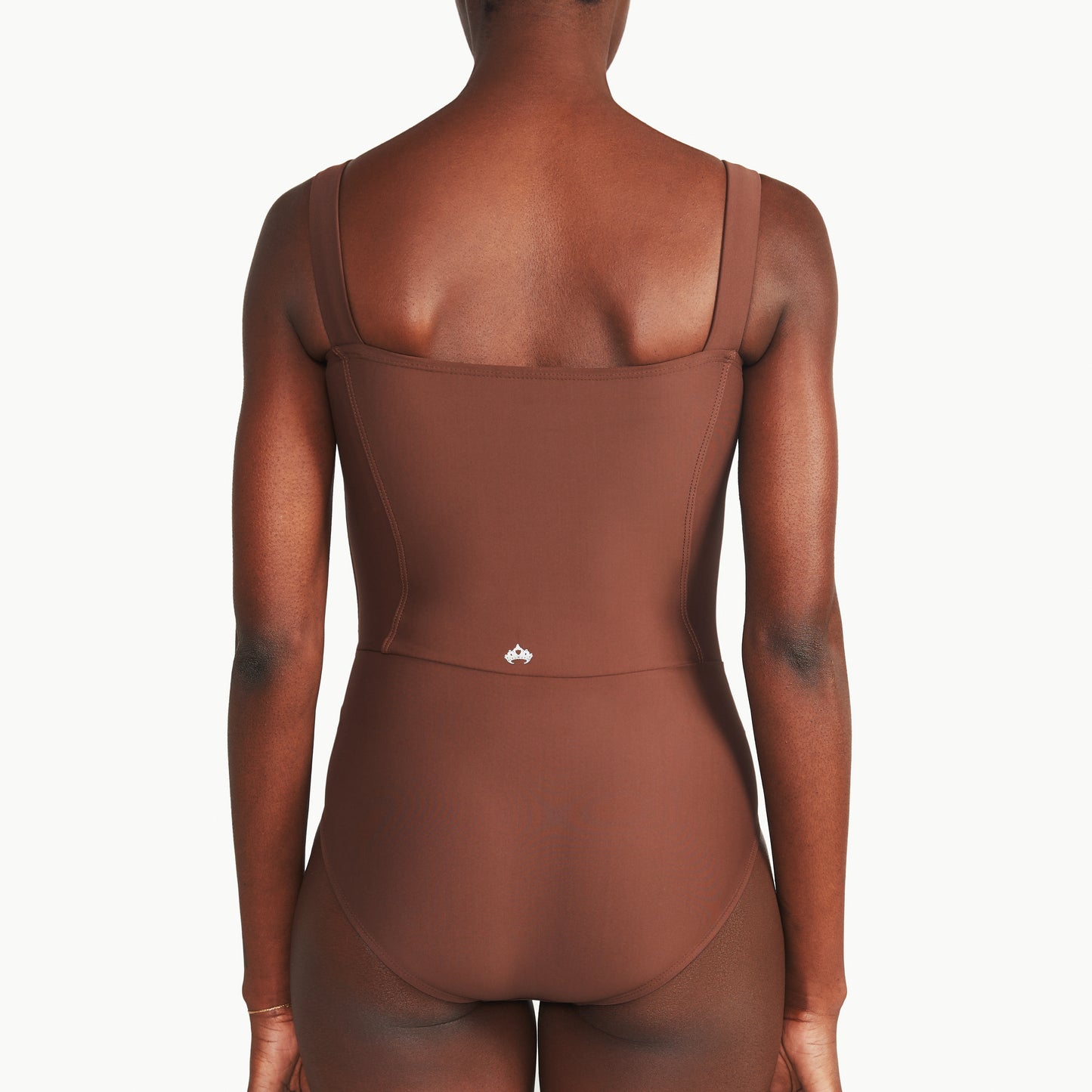 CORSET LEOTARD WITH SQUARE NECK