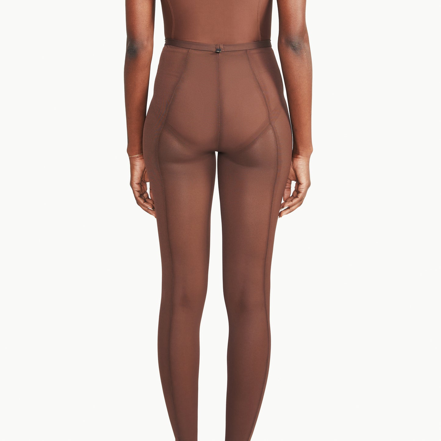 MESH LEGGING WITH BACK SEAM